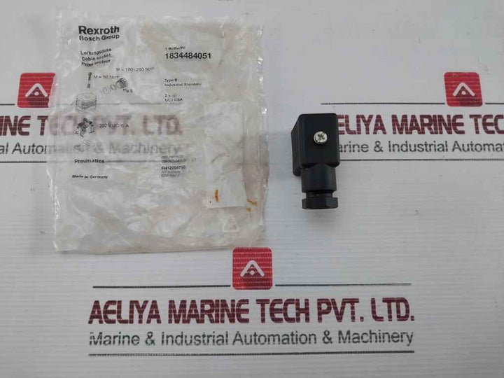 Lot Of 2X 1834484051 Cable Socket Connector Rexroth 16A 250V