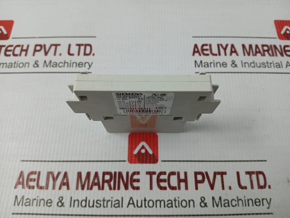 Lot Of 2X 3Rh1921-1Ea11 Siemens 500V Auxiliary Contact Block
