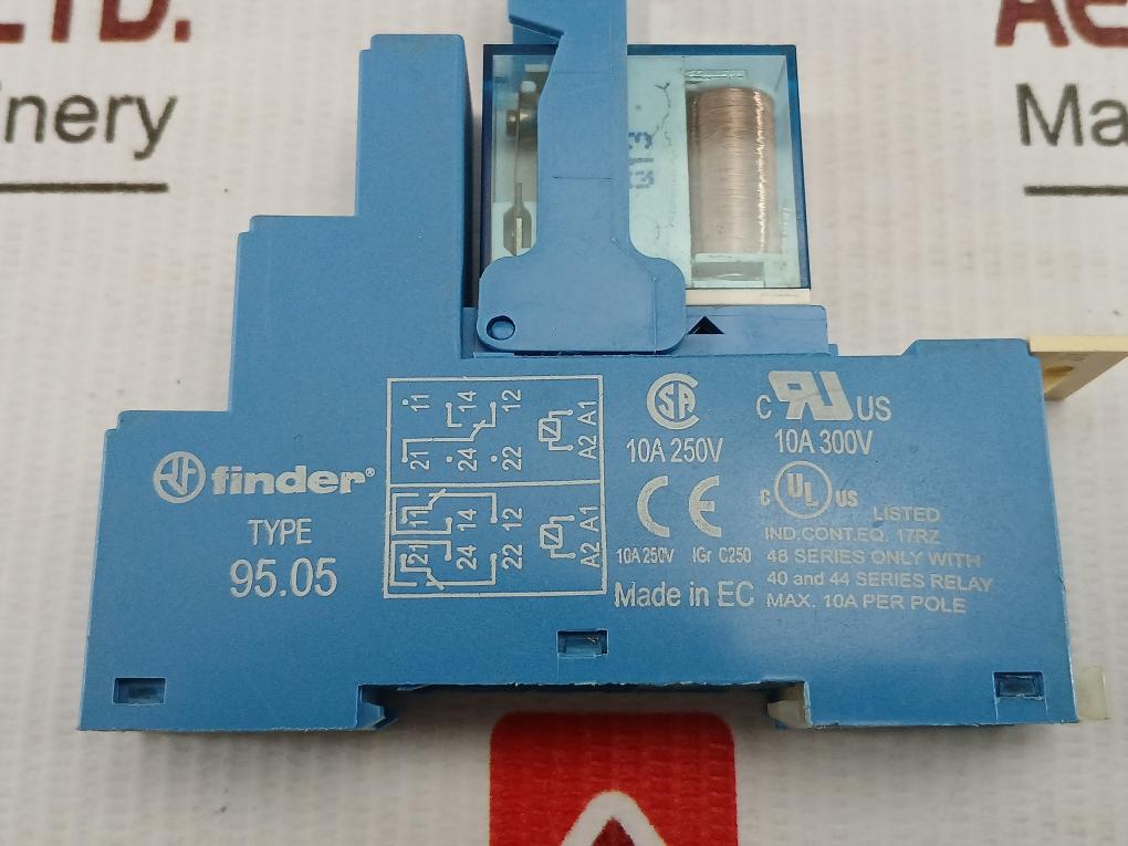 Lot Of 2X 44.62 95.05 Finder Relay Socket Assembly