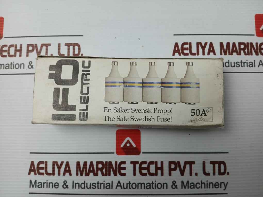 Lot Of 2X - 50A Gl Trog- Time Lag Fuse Link By Ifo Electric (1 Lot/Packet=5 Pcs)