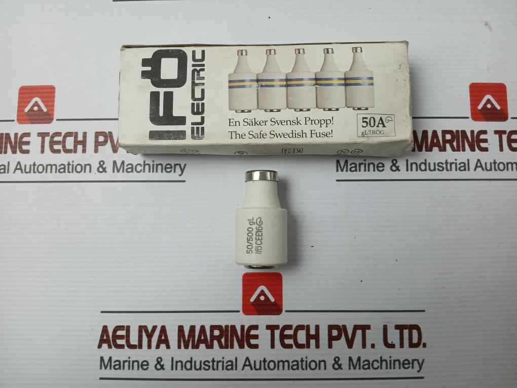 Lot Of 2X - 50A Gl Trog- Time Lag Fuse Link By Ifo Electric (1 Lot/Packet=5 Pcs)