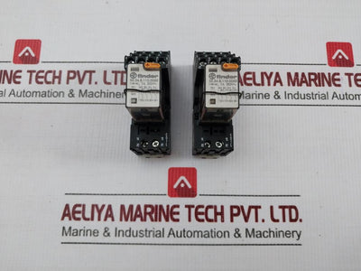 Lot Of 2X 55.34.8.110.0050 Plug-in Relay With Socket 10A 250V Finder