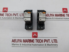 Lot Of 2X 55.34.8.110.0050 Plug-in Relay With Socket 10A 250V Finder