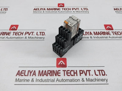 Lot Of 2X 55.34.8.110.0050 Plug-in Relay With Socket 10A 250V Finder
