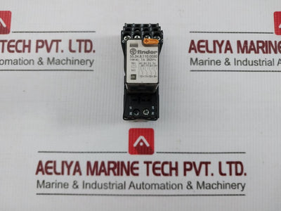 Lot Of 2X 55.34.8.110.0050 Plug-in Relay With Socket 10A 250V Finder