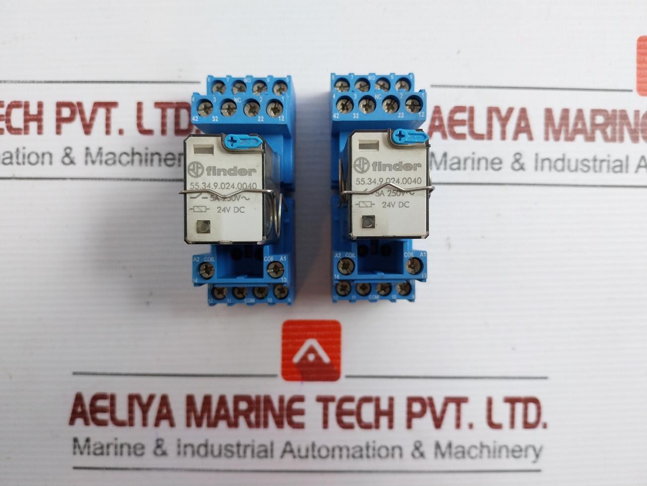 Lot Of 2X 55.34.9.024.0040 General Purpose Relay Brand Finder 12A/10A 300Vac