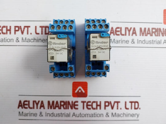 Lot Of 2X 55.34.9.024.0040 General Purpose Relay Brand Finder 12A/10A 300Vac