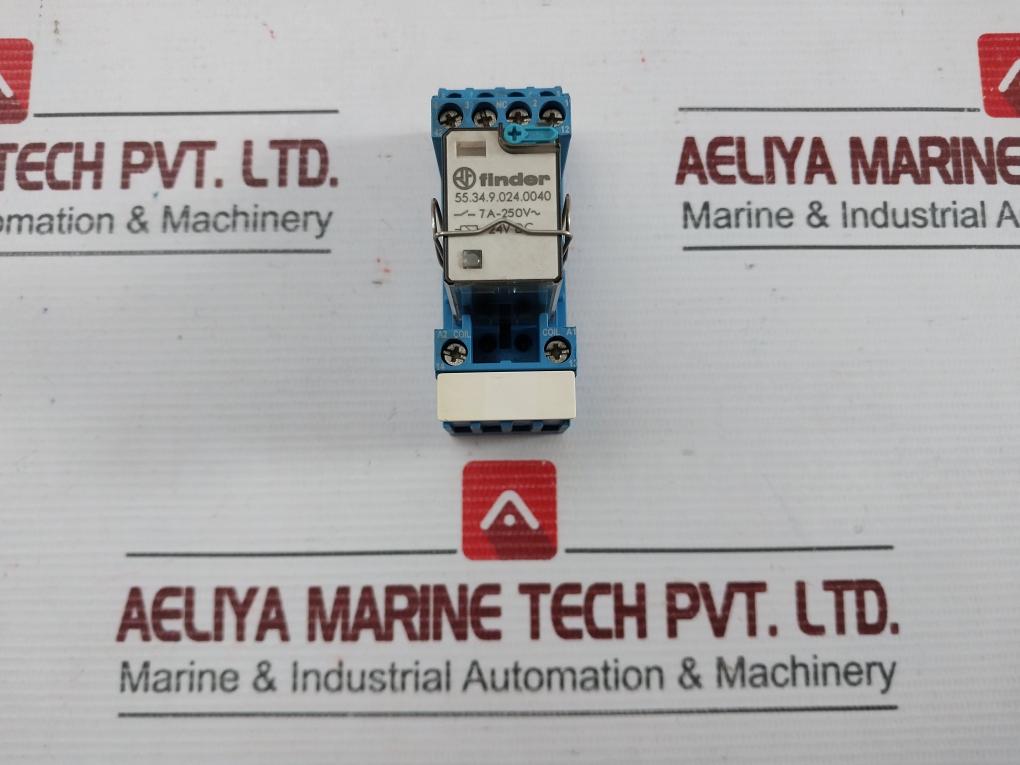 Lot Of 2X 55.34.9.024.0040 Plug In Power Relay Brand Finder 7A-250V 12A/10A 300Vac