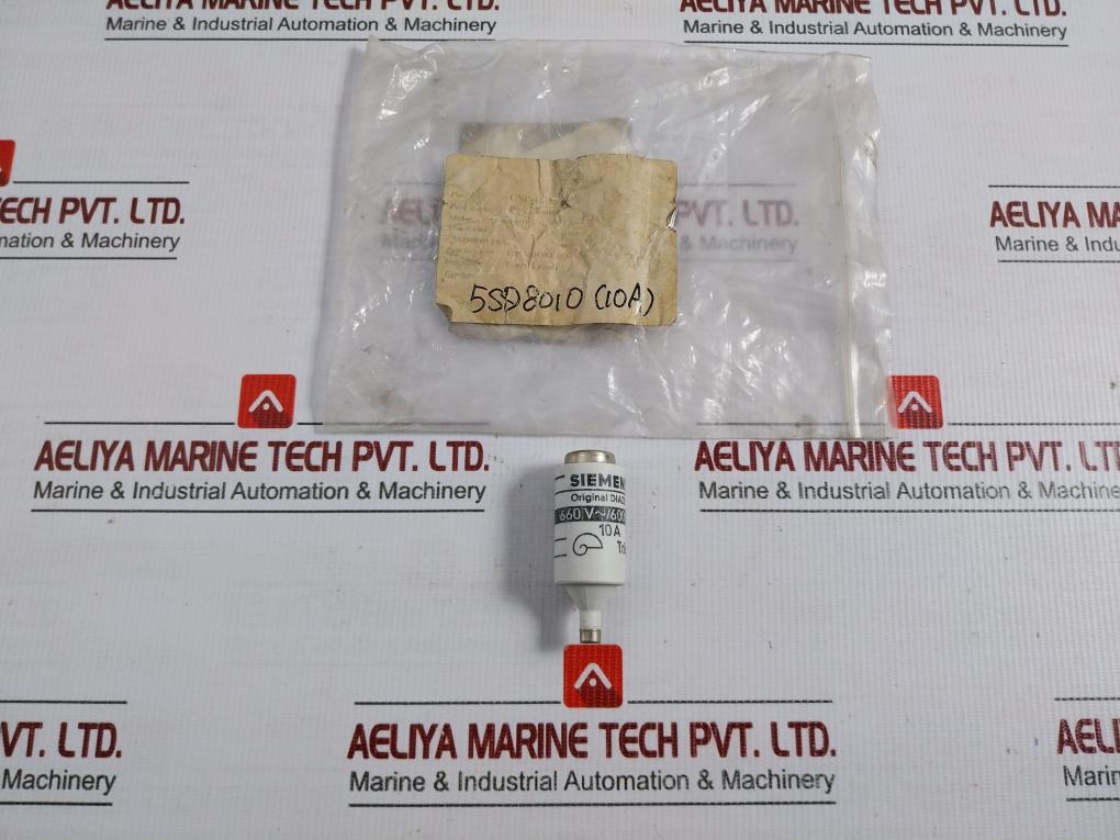 Lot Of 2X 5Sd8010 Ceramic Bottle Fuse 600V Siemens