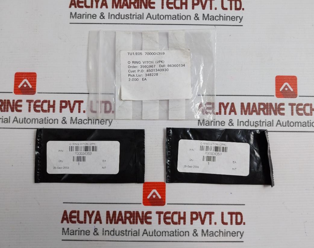 Lot Of 2X 700004359 Waters O-ring Seal Kit (2 Packet = 4 Pcs)