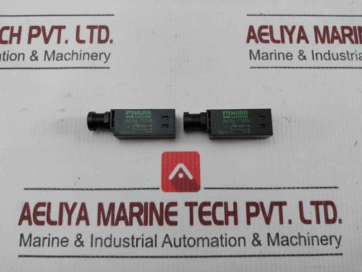 Lot Of 2X 71269 Pilot Light Indicator Murrelektronik 230V