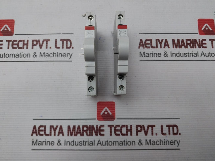 Lot Of 2X Abb Auxiliary Contact Block 10A S2C-h6-11R Iec/En 62 019