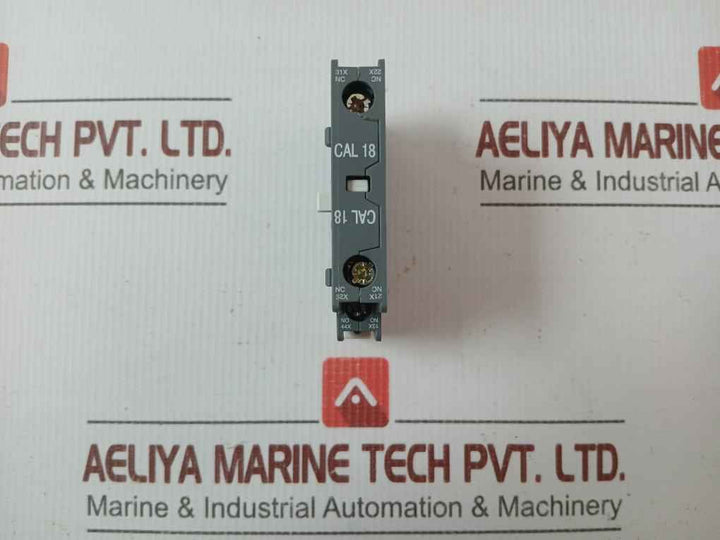 Lot Of 2X Abb Auxiliary Contact Block Cal18-11
