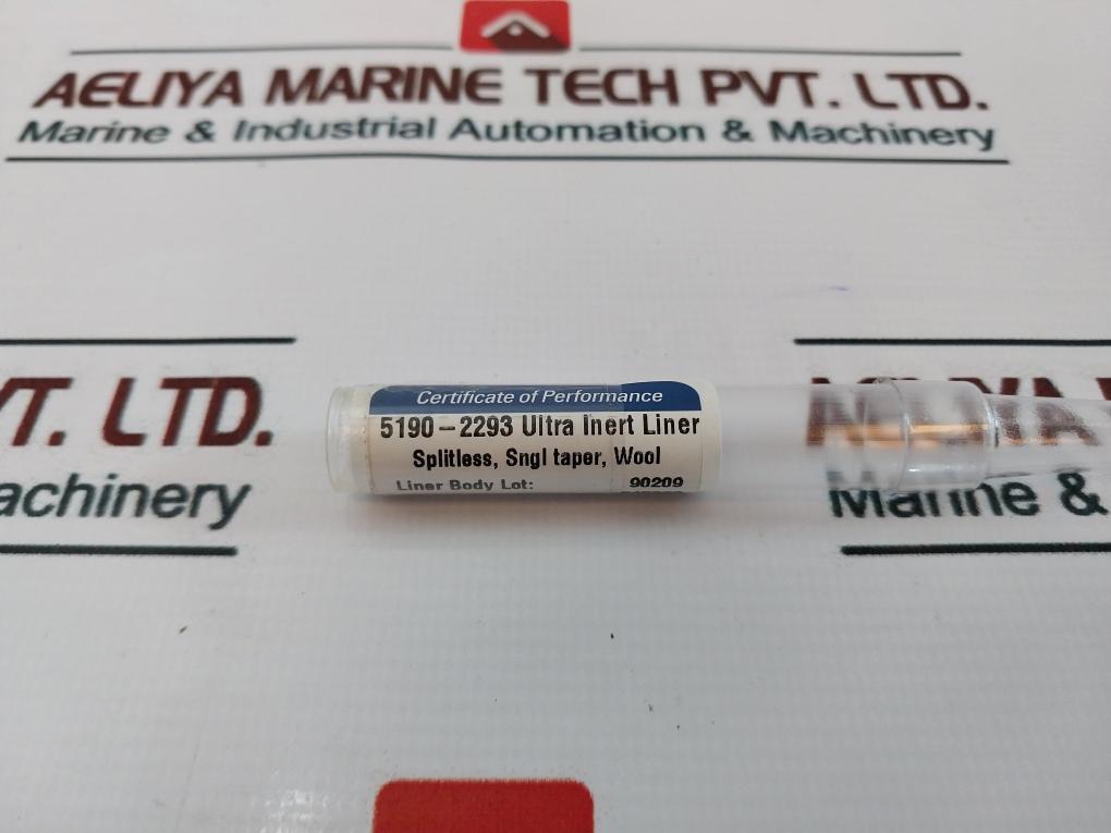 Lot Of 2X Agilent 5190-2293 Ultra Inert Liner Splitless Single Taper Glass Wool