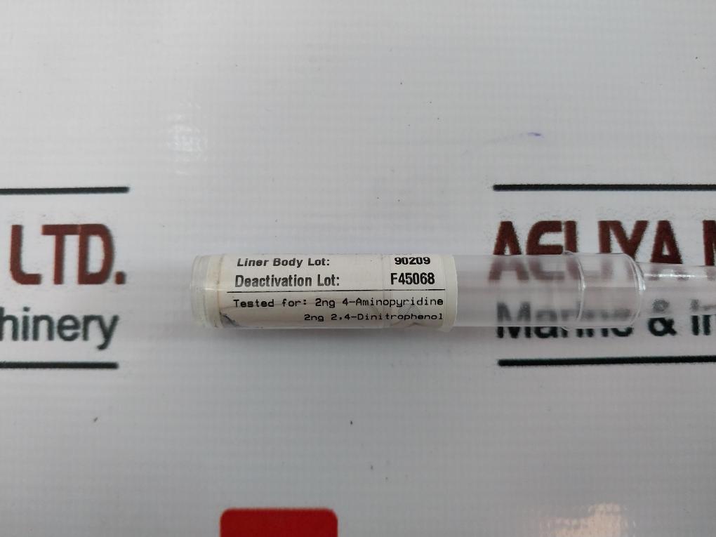 Lot Of 2X Agilent 5190-2293 Ultra Inert Liner Splitless Single Taper Glass Wool