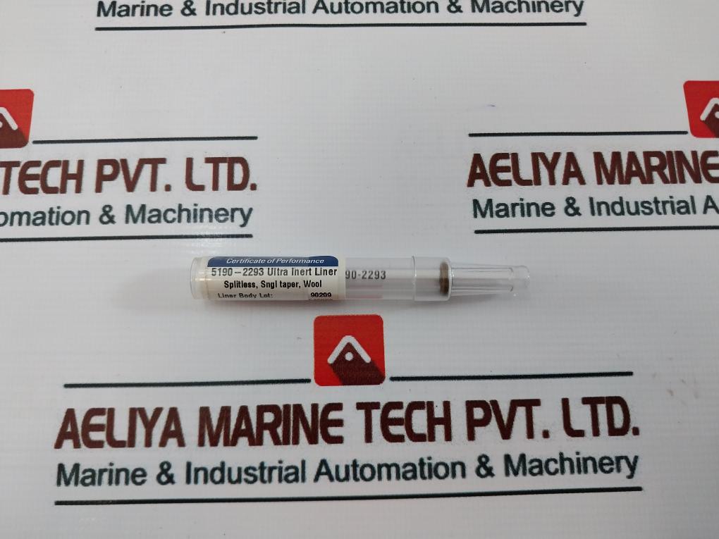 Lot Of 2X Agilent 5190-2293 Ultra Inert Liner Splitless Single Taper Glass Wool