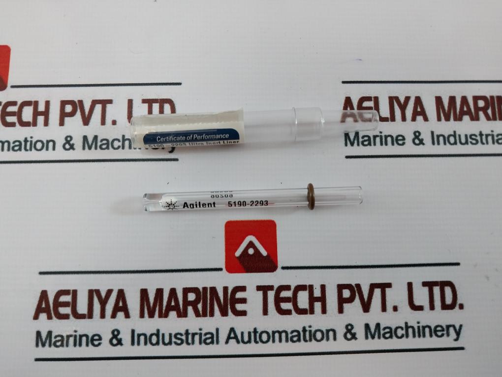 Lot Of 2X Agilent 5190-2293 Ultra Inert Liner Splitless Single Taper Glass Wool