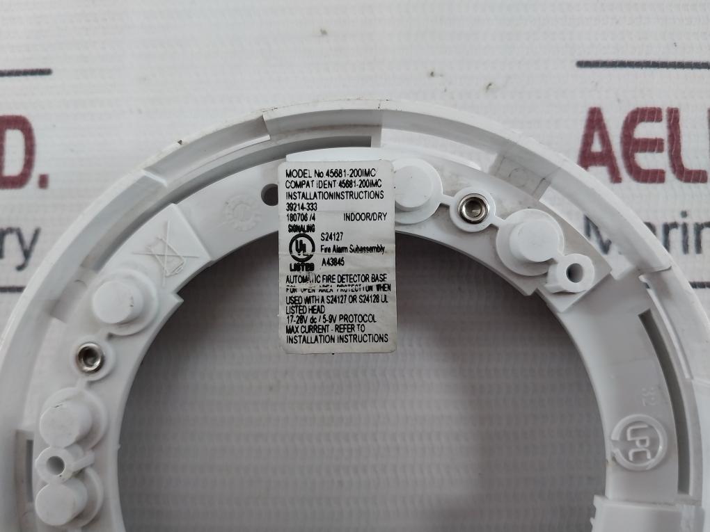 Lot Of 2X Apollo 45681-200-r Smoke Detector Base 17- 28V