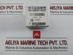 Lot Of 2X Auxiliary Contact Block Hac 20 Hyundai 660V/16A