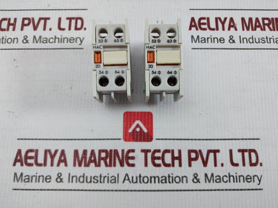 Lot Of 2X Auxiliary Contact Block Hac 20 Hyundai 660V/16A