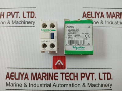Lot Of 2X Auxiliary Contact Block Ladn20 Schneider Electric 690V 10A