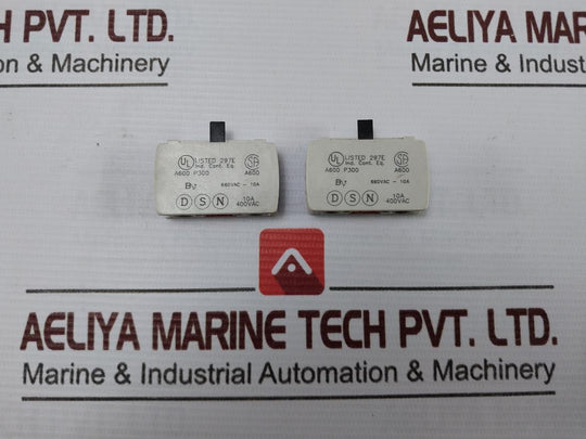 Lot of 2X Baco 23E01 Contact Block 660VAC-10A