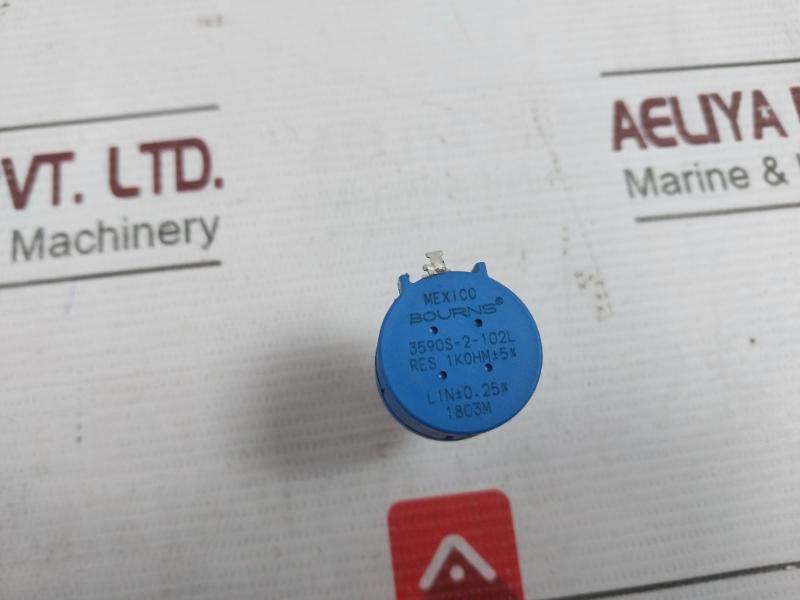 Lot Of 2X Bourns 3590S-2-102L Precision Potentiometer 1K Ohm 1803M