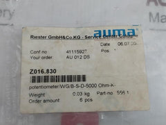 Lot Of 2X Bourns Rotary Potentiometer 53Raar25A13L