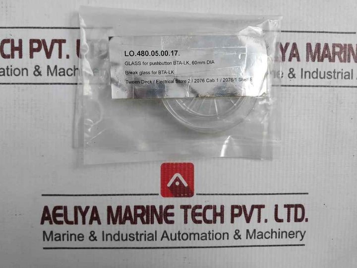 Lot Of 2X Break Glass For Bta-lk Pushbutton 60Mm Dia