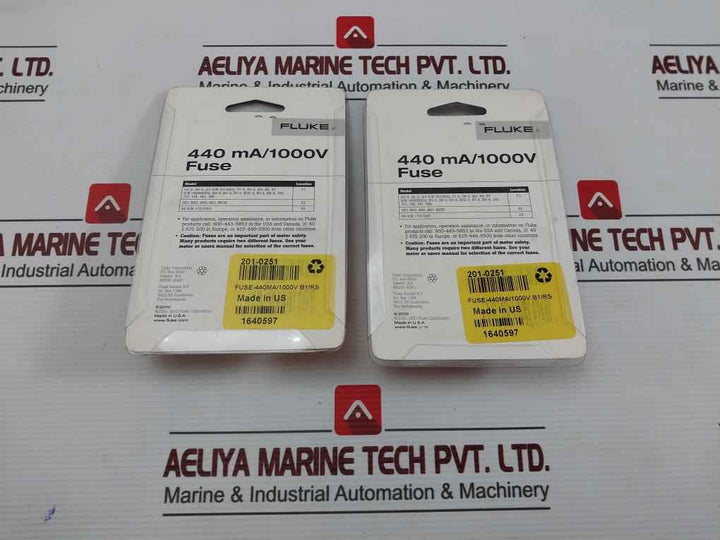 Lot Of 2X Bussmann Dmm-44/100-r Multimeter Fuse 1000Vac/Dc