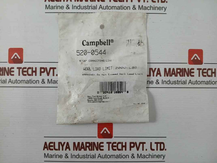 Lot Of 2X Campbell 520-0544 5/16” Connecting Link Work Load Limit 2000 Lbs