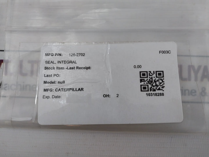 Lot of 2X CAT 126-2702 Seal Integral Fits Caterpillar
