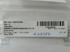 Lot of 2X Caterpillar 198-6068 Integral Seal Gasket Fits CAT