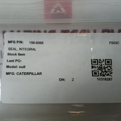 Lot of 2X Caterpillar 198-6068 Integral Seal Gasket Fits CAT
