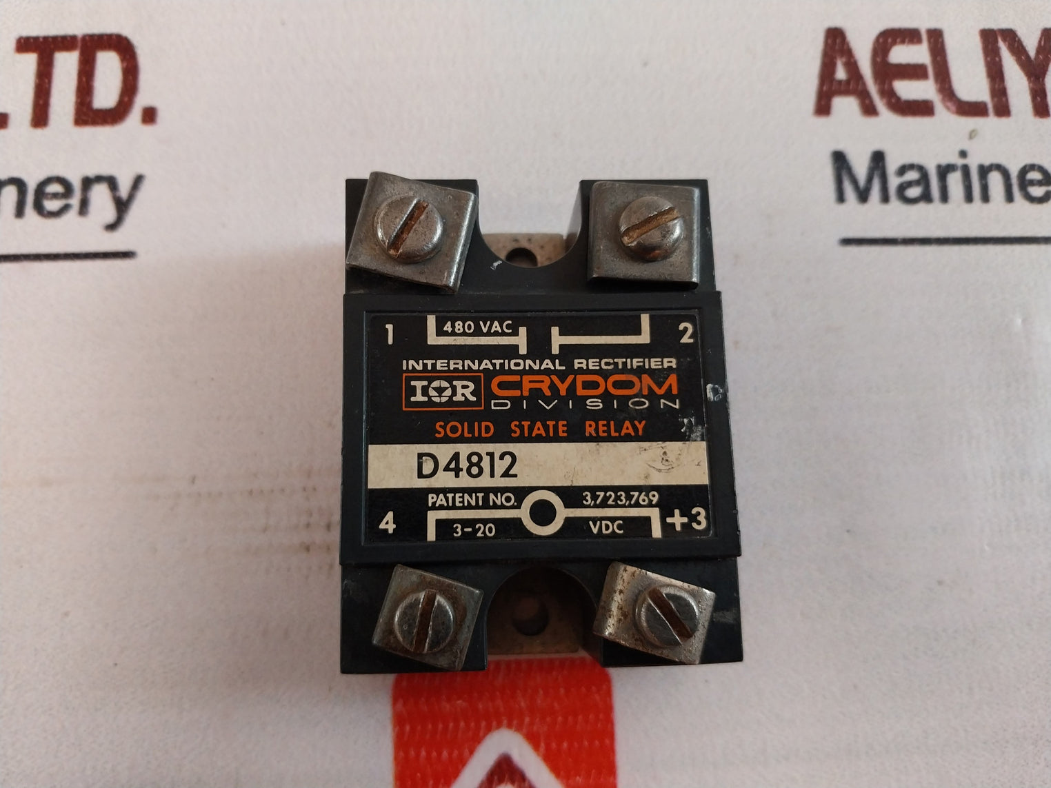 Lot Of 2X Crydom D4812 Solid State Relay 480 Vac