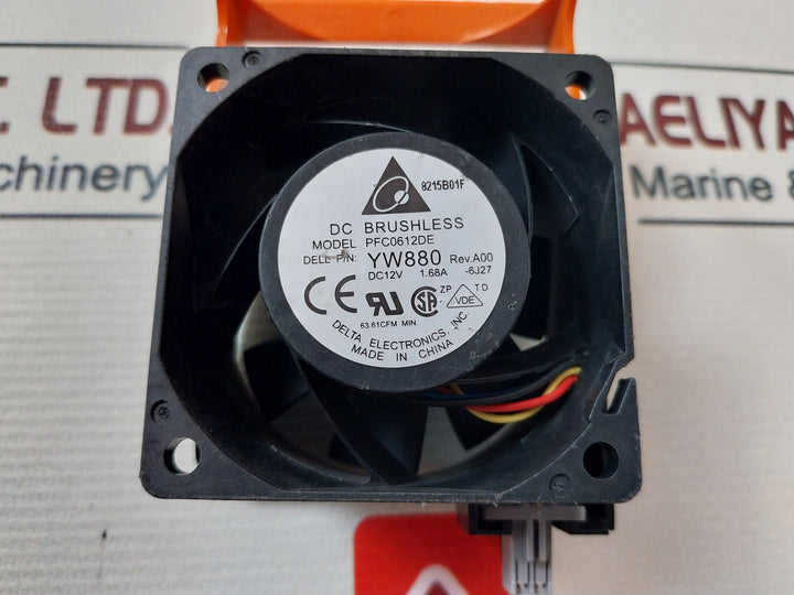 Lot Of 2X Delta PFC0612DE Cooling Fan 12V DC 1.68A