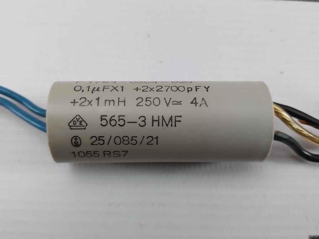 Lot Of 2X Ero F1764-0304-020 Emi Suppression Filter 250V 4A
