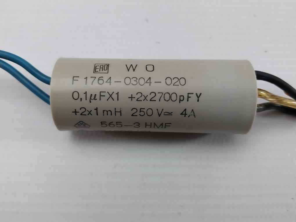 Lot Of 2X Ero F1764-0304-020 Emi Suppression Filter 250V 4A