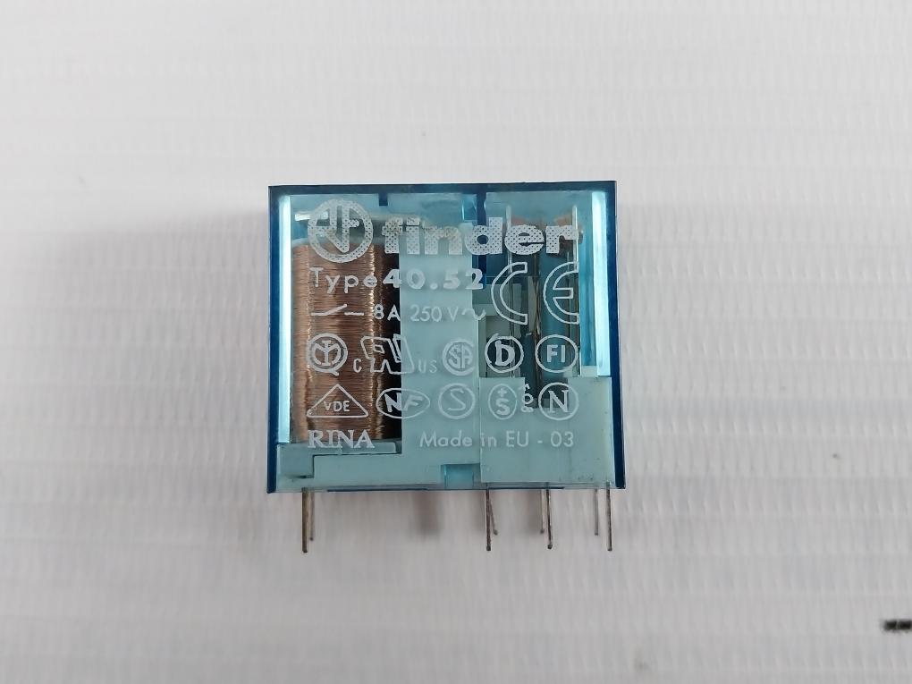 Lot Of 2X Finder 40.52 Miniatur Relay 8A 250V 24 Vdc