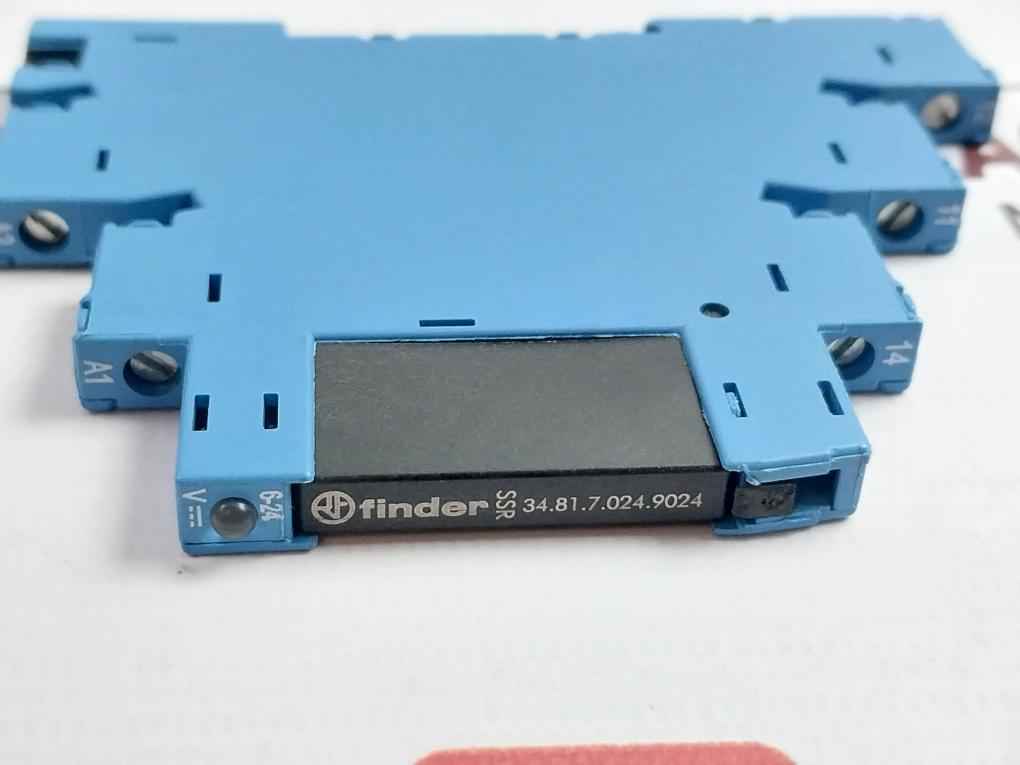 Lot Of 2X Finder 93.01.7.024 Relay Socket 250 V 6A