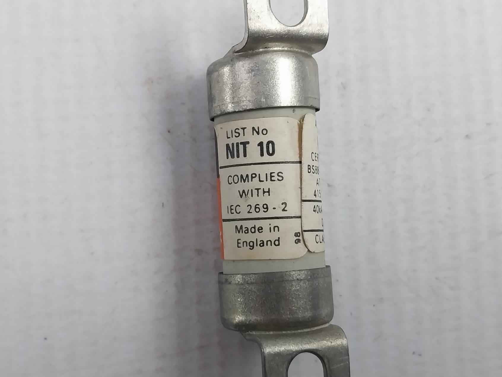 Lot Of 2X Gec 10 Amp H.R.C. Fuse-link 165000-0137
