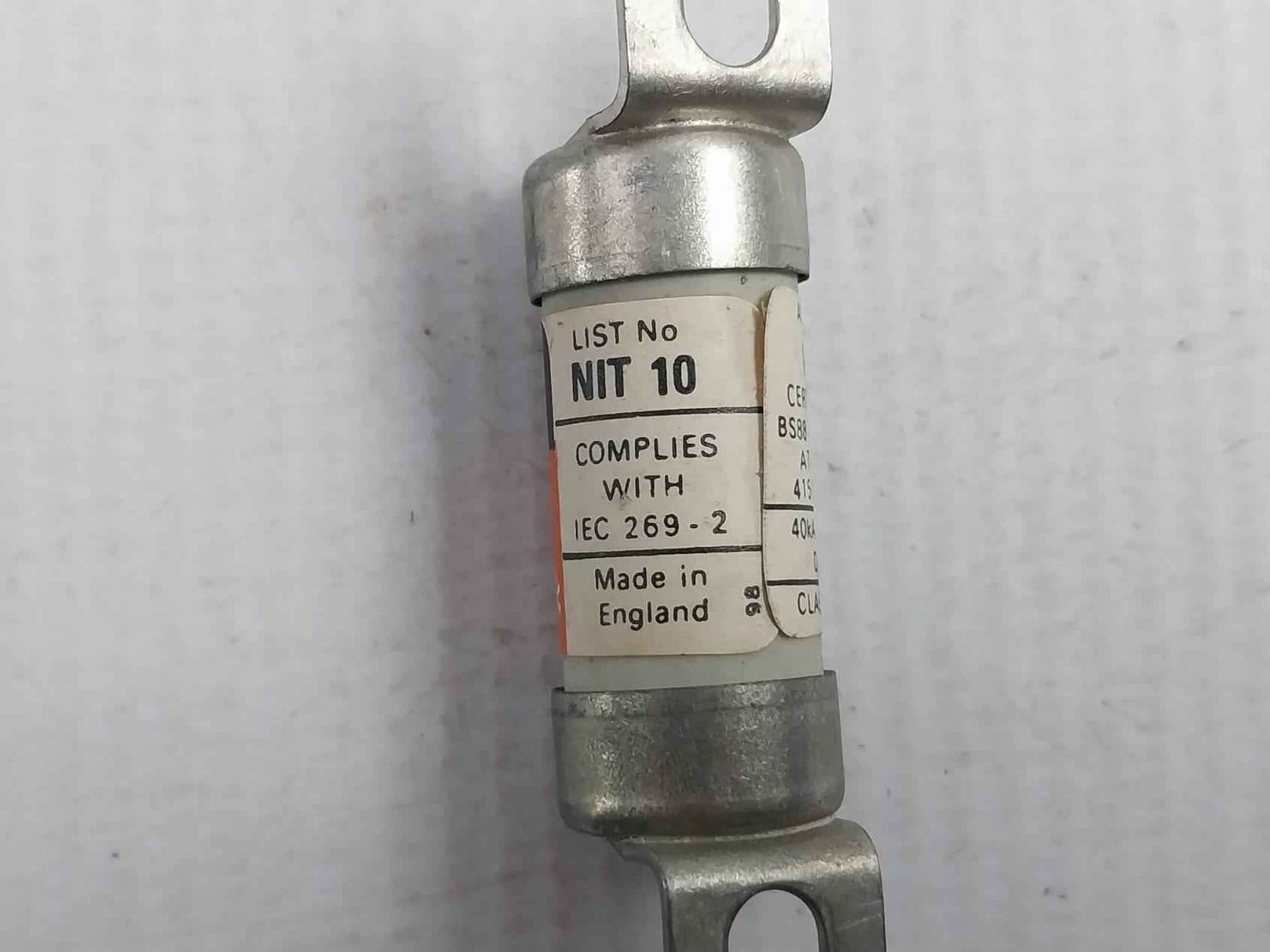 Lot Of 2X Gec 10 Amp H.R.C. Fuse-link 165000-0137