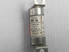Lot Of 2X Gec 10 Amp H.R.C. Fuse-link 165000-0137
