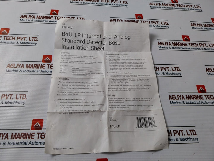 Lot of 2X General Electric B4u-lp Detector Base