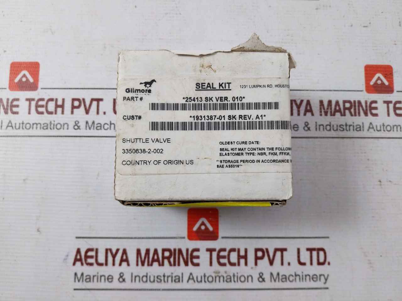 Lot Of 2X Gilmore 25413 Sk 1" Valve Seal Kit 1931387-01-sk