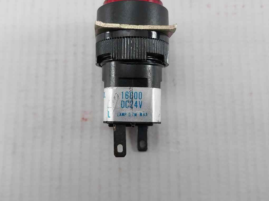 Lot Of 2X Han Kuk Relay 16000 Red Pilot Light Lamp 0.7W Max 24V Dc