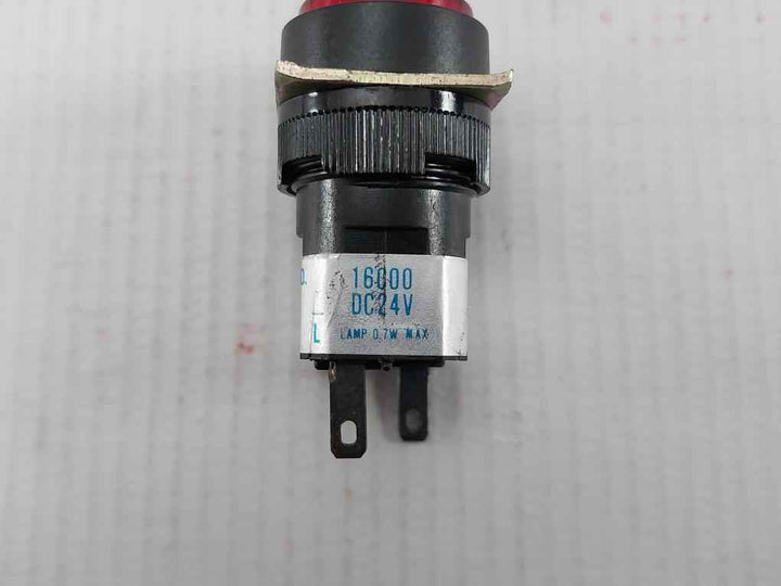 Lot Of 2X Han Kuk Relay 16000 Red Pilot Light Lamp 0.7W Max 24V Dc