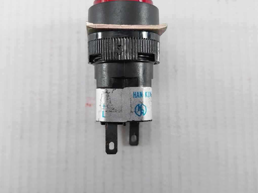 Lot Of 2X Han Kuk Relay 16000 Red Pilot Light Lamp 0.7W Max 24V Dc