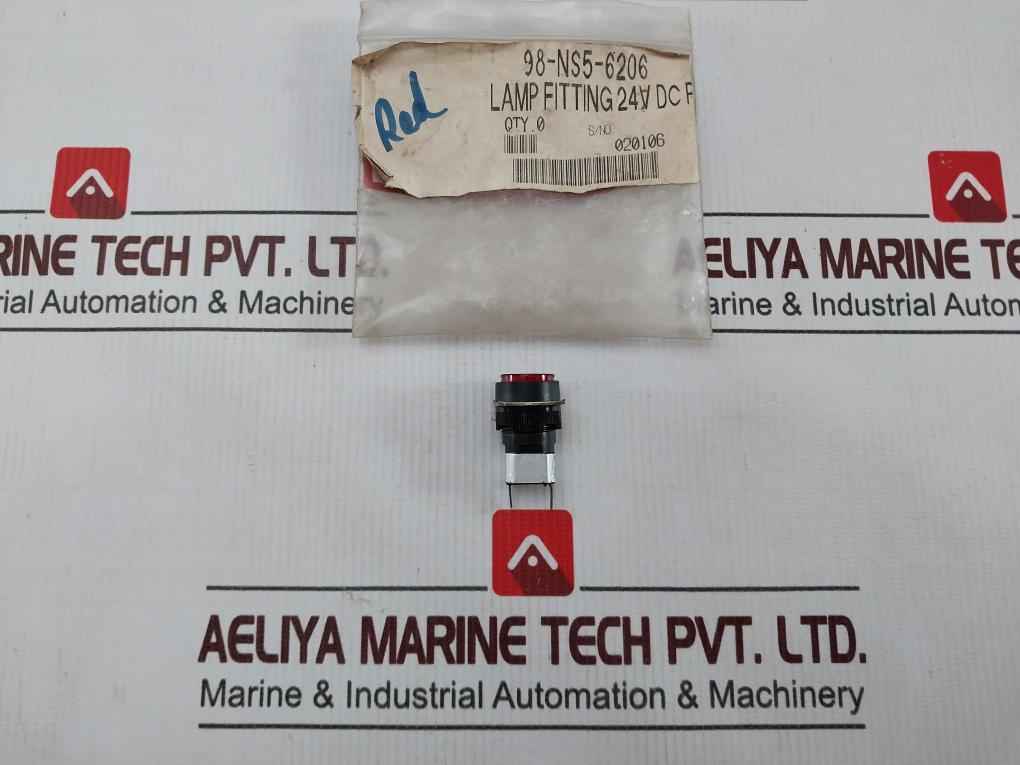 Lot Of 2X Han Kuk Relay 16000 Red Pilot Light Lamp 0.7W Max 24V Dc