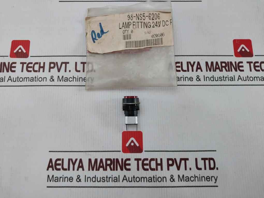 Lot Of 2X Han Kuk Relay 16000 Red Pilot Light Lamp 0.7W Max 24V Dc